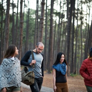 Friends enjoying nature